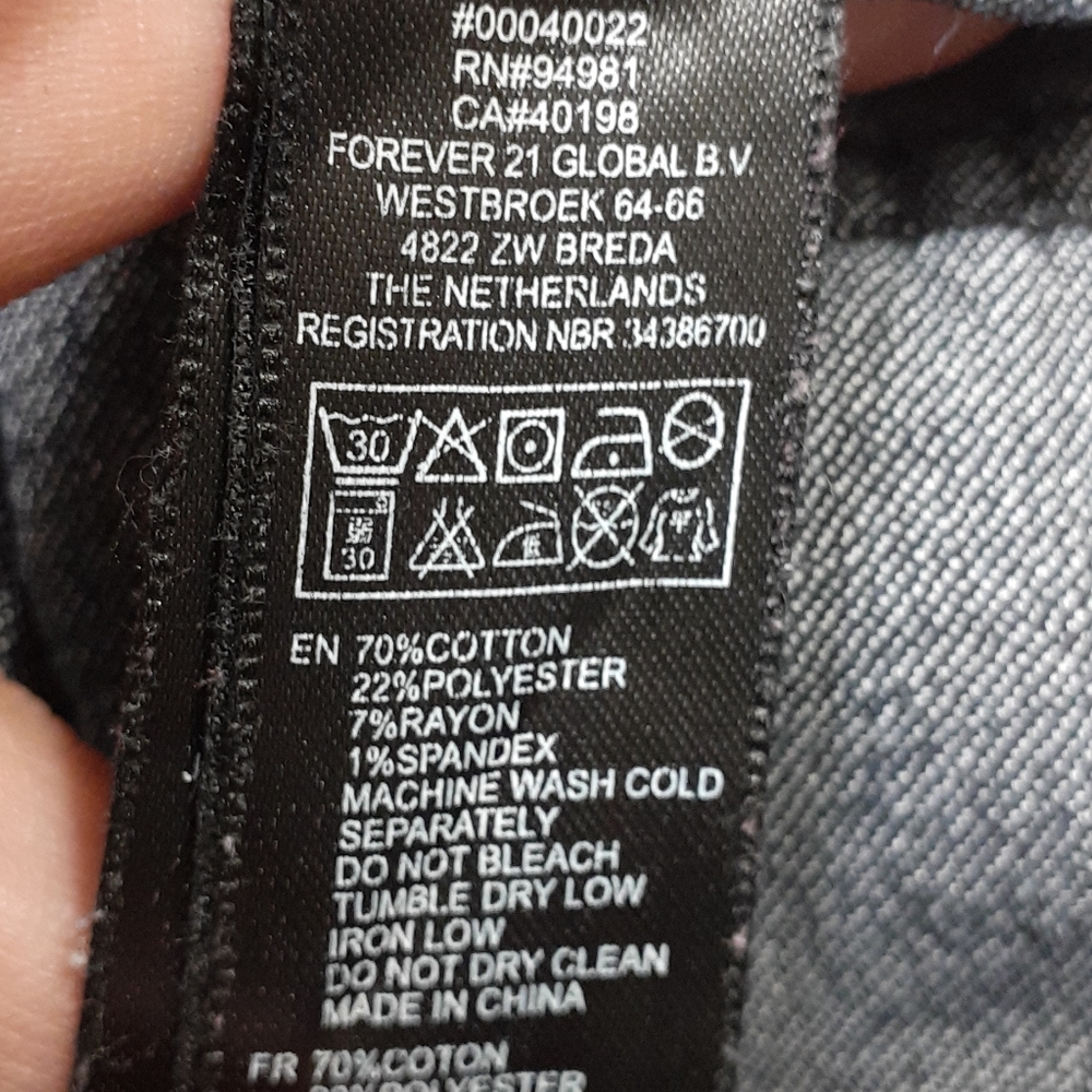 Forever 21 Denim US 28 Black Skinny Jeans - Picture 14 of 16